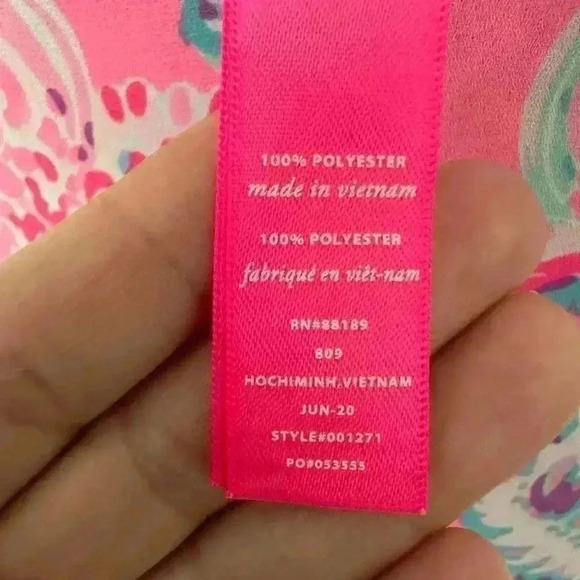 75. Lilly Pulitzer XXS Sleeveless Multicolor Floral Reversible Tank Top Florin - Picture 3 of 8